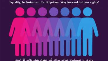 Equality, Inclusion and Participation: Way forward to trans rights!
